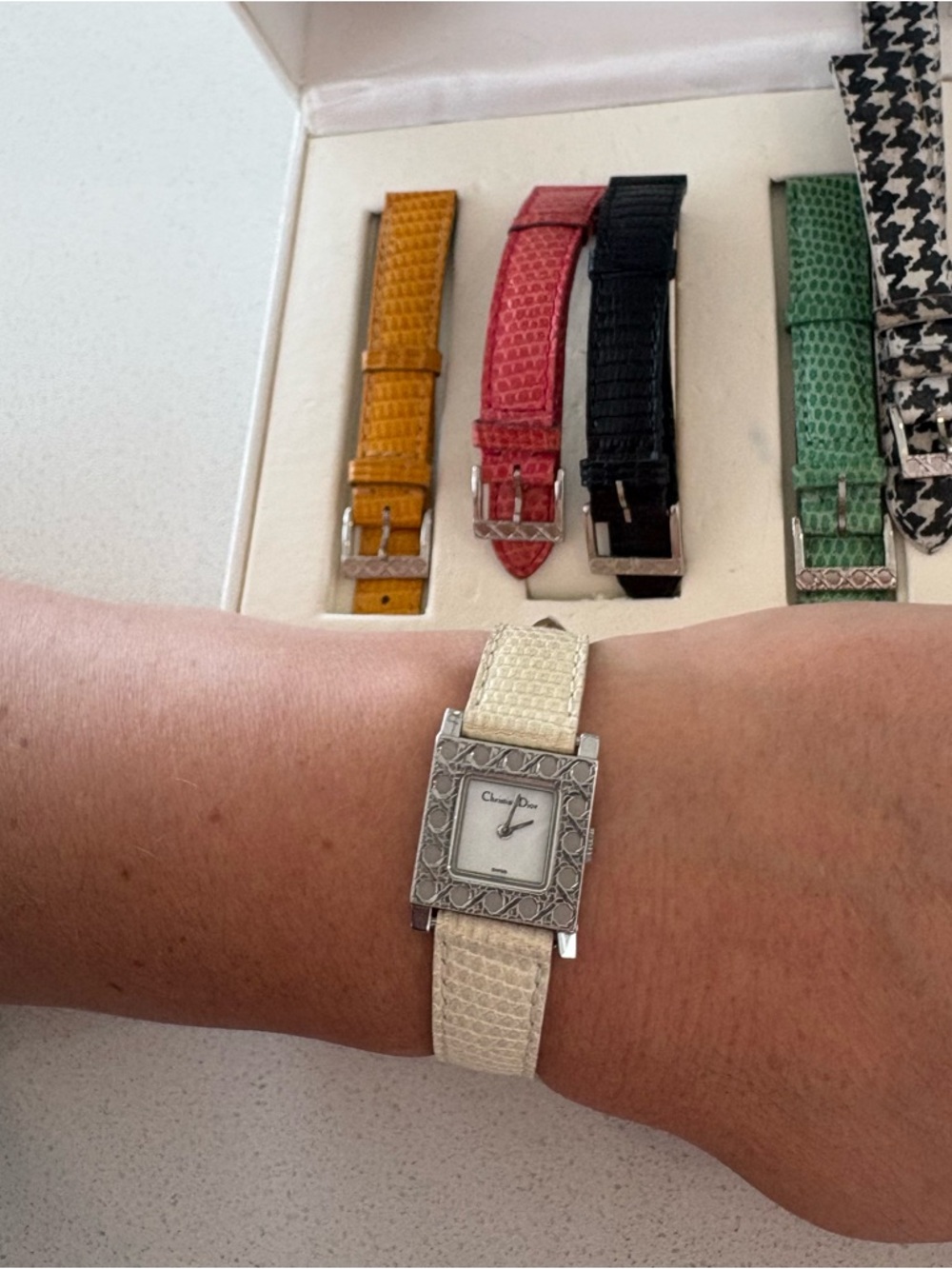 Christian Dior Interchangeable Strap Ladies Watch - Multicolor Straps - Picture 6 of 11